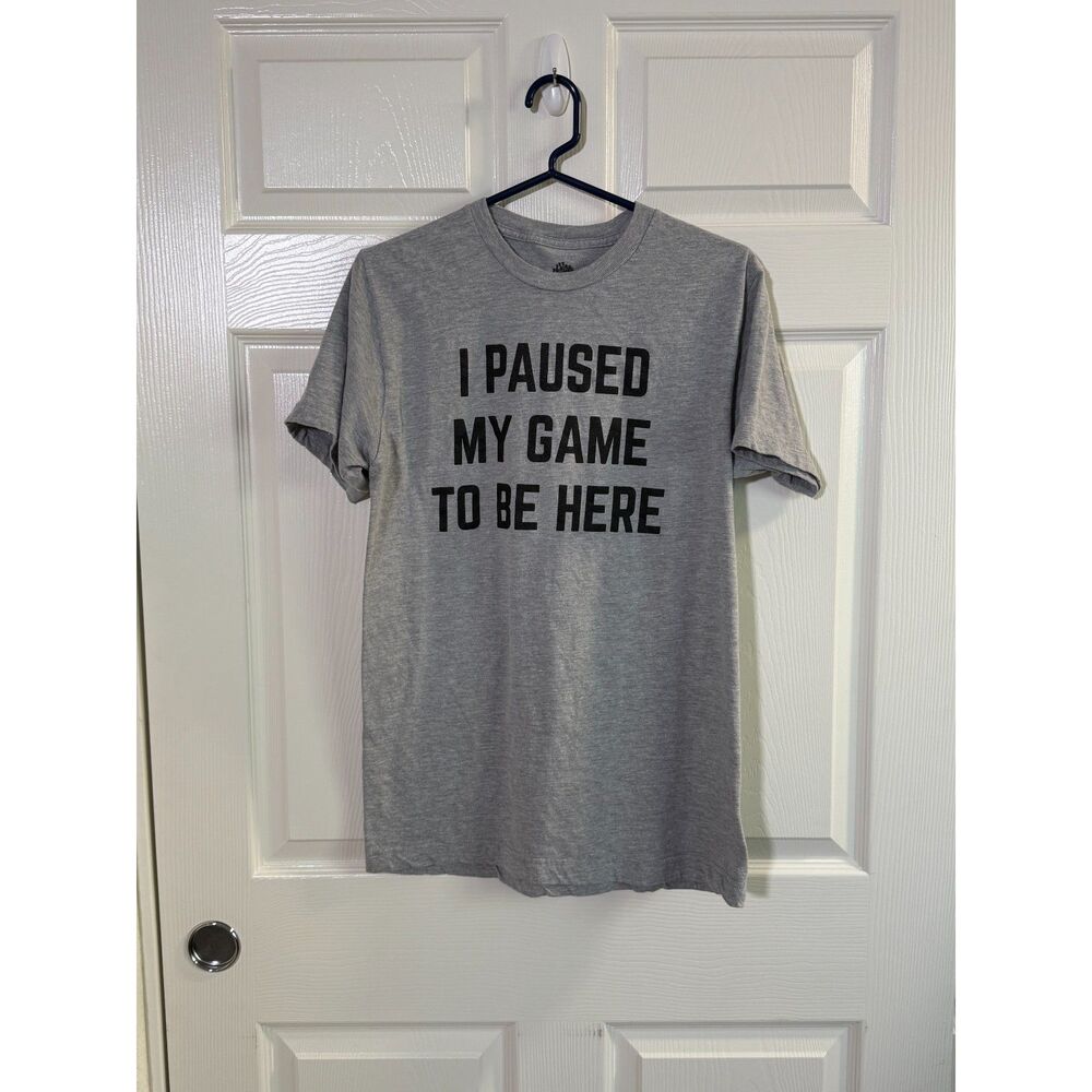 Ann Arbor 'I PAUSED MY GAME TO BE HERE' T-Shirt - Medium